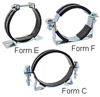 Befestigungsschelle mit Gummieinlage