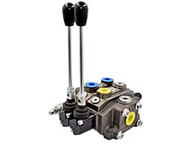 Kombinierter Zweifach-Handhebelsteuerblock