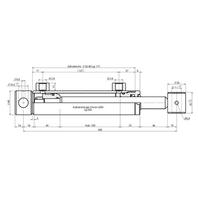 Technische Zeichnung, bema&szlig;t
