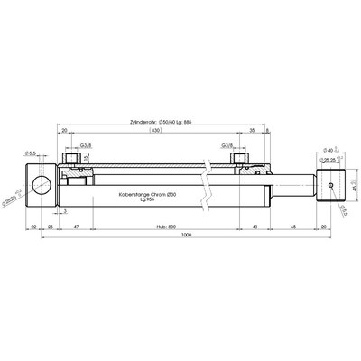 Technische Zeichnung, bema&szlig;t