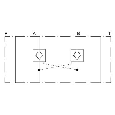 Hydraulisch entsperrbares R&uuml;ckschlagventil, Nenngr&ouml;&szlig;e 6