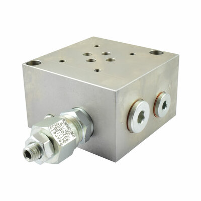 Anschlussplatte mit Druckbegrenzungsventil, Nenngr&ouml;&szlig;e 6