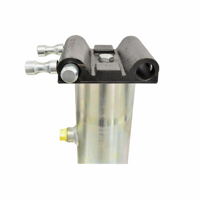 St&uuml;tzzylinder, einfachwirkend, mit R&uuml;ckholfeder