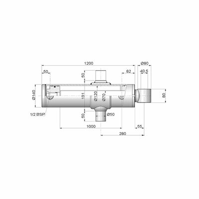 Holzspaltzylinder mit Lasche