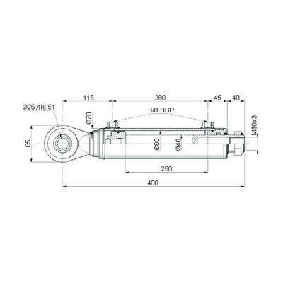 CH-746/B1 Technische Zeichnung