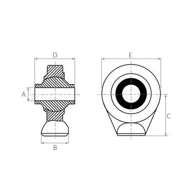Oberlenker-Kugelgelenk Kat. 3