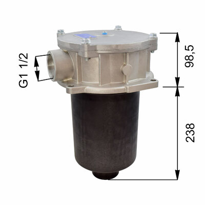 R&uuml;cklauffilter 240 l/min, G1/2