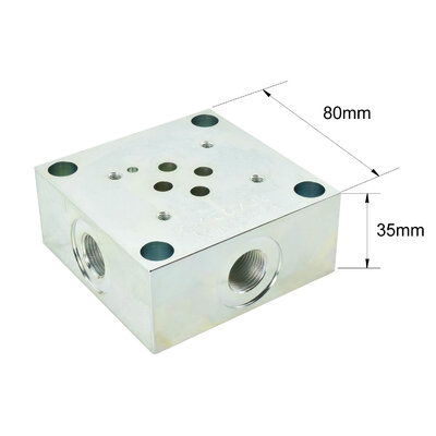 Anschlussplatte seitlich, Nenngr&ouml;&szlig;e 6