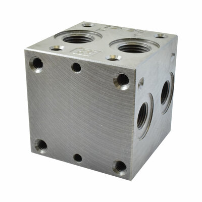 Mehrfachanschlussplatte, NG 6, 1 Sektion