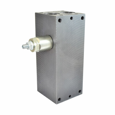 Mehrfachanschlussplatte mit Druckbegrenzungsventil, NG 6, 3 Sektionen