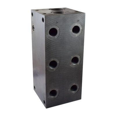 Mehrfachanschlussplatte mit Druckbegrenzungsventil, Nenngr&ouml;&szlig;e 10