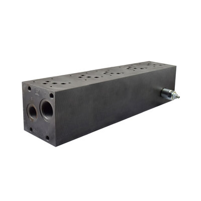 Mehrfachanschlussplatte mit Druckbegrenzungsventil, Nenngr&ouml;&szlig;e 10