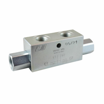 Entsperrbares Doppelr&uuml;ckschlagventilEntsperrbares Doppelr&uuml;ckschlagventil