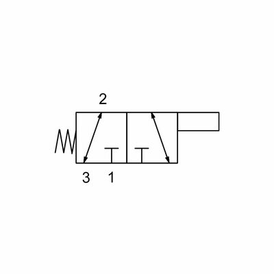 3/2-Wege-Schieberventil, Nenngr&ouml;&szlig;e 4, 24V DC