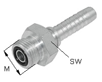  Schlaucharmatur UNF-flachdichtend Typ AGO 