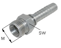  Edelstahl-Schlaucharmatur leichte Reihe Typ CEL 
