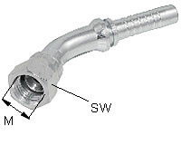  Schlaucharmatur UNF (JIC 37°) Typ DKJ 45