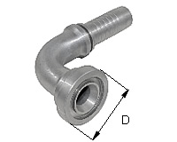  Schlaucharmatur mit SAE-Flansch (leicht) Typ SFL 90