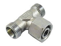 Isometrische Ansicht Einstellbare T-Verschraubung Typ XET