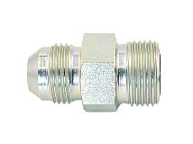 Seitenansicht Adapter JIC37° AG auf ORFS AG