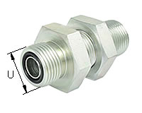 Gerade ORFS Schottverschraubung