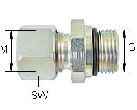 Gerade Einschraubverschraubung Typ GE mit UNF-Gewinde