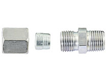 Explosionsbild Gerade Einschraubverschraubung mit kegeligem, metrischem Gewinde