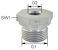Gewindereduzierung RI, Form A