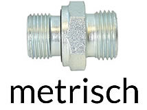 Gerade Einschraubverschraubung, Typ XGE, metrisch