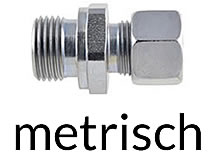 Gerade Einschraubverschraubung, metrisch