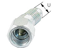 45°-Winkelaufschraubverschraubung