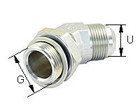 45°- einstellbare Winkelaufschraubverschraubung