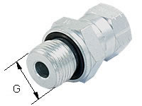 Gerader Einschraubstutzen mit Mutter Typ EVGE