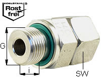 Gerader Einschraubstutzen Typ EVGE