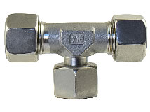 Draufsicht Einstellbare T-Verschraubung Typ EVT