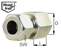 Gerade Aufschraubverschraubung mit Innengewinde Typ GAI