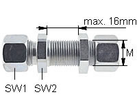 Gerade Schottverschraubung Typ SV