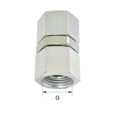 BSP-EVG06 Gerades Rohrst&uuml;ck Typ EVG BSP60&deg; beidseits G3/8 &Uuml;berwurfmutter