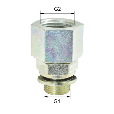 BSP-EVGE08-G1/2A Gerader Einschraubstutzen Typ EVGE BSP60&deg; G1/2A auf &Uuml;berwurfmutter G1/2