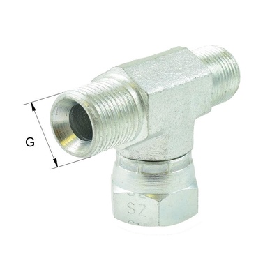 BSP-EVT08 Einstellbare T-Verschraubung Typ EVT BSP60&deg; G1/2A