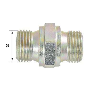 BSP-G08 Gerade Verschraubung Typ G BSP60&deg; beidseits G1/2A