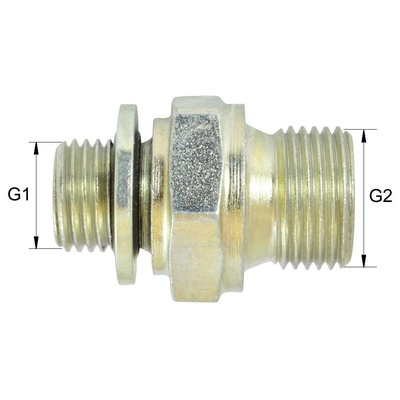 BSP-GE08-G3/4A Gerade Einschraubverschraubung Typ GE BSP60&deg; G3/4A auf G1/2A