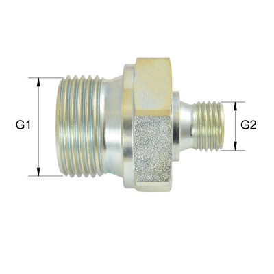 BSP-GR06/04 Gerade Reduzierverschraubung Typ GR BSP60&deg; G3/8A auf G1/4A