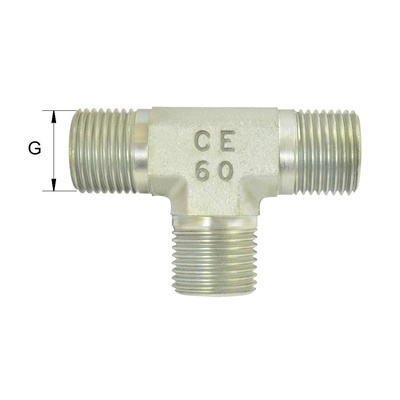 BSP-T20 T-Verschraubung Typ T BSP60&deg; G1 1/4A