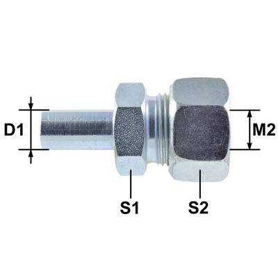 Konus-Erweiterungsverschraubung, M22x1,5, 12mm, 15L, PE-KOV12/15-PL
