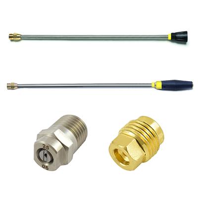 Edelstahllanzen mit Flachstrahldüse/ Regeldüse und Hochdruckdüsen