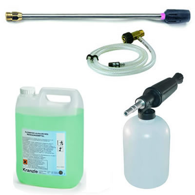 Reinigungsmittel und Schauminjektoren