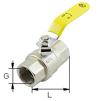 Messing-Kugelhahn für Gas