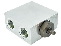 Detailansicht 2/2-Wege Abschaltventil / Hubbegrenzer