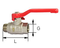 Niederdruckkugelhahn mit Innengewinde/ Außengewinde